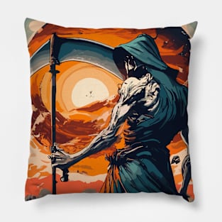 Death with scythe ending humanity Pillow