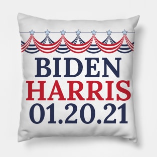 Biden Harris Victory Inauguration Date Pillow