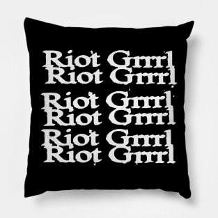 riot grrrl t shirt Pillow