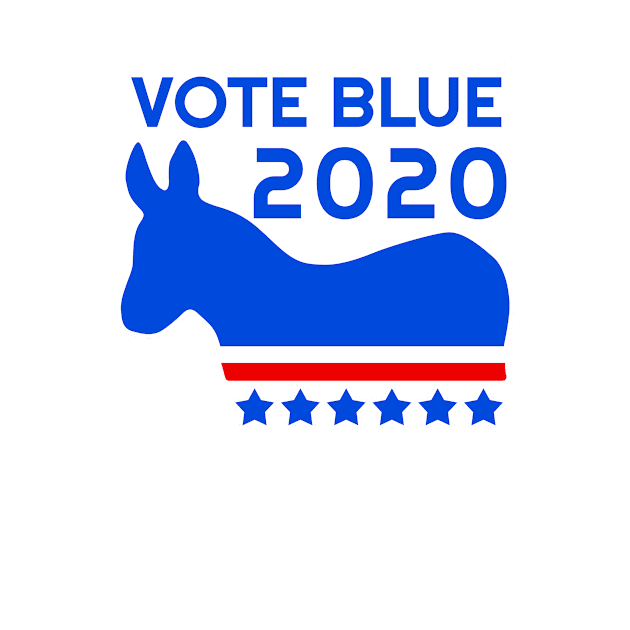 Vote Blue 2020 by blueavocado