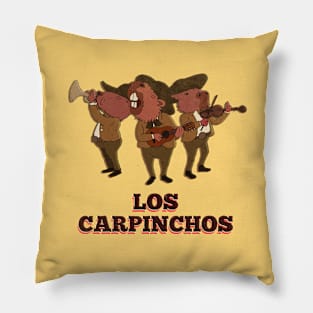 Los Carpinchos: Mariachi Capybaras Pillow