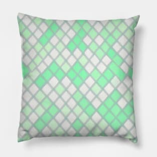 GREEN DIAMOND DESIGN, DIAMOND PATTERN Pillow