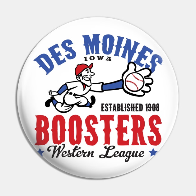 Des Moines Boosters Pin by MindsparkCreative