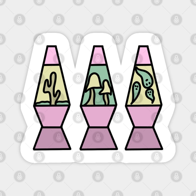 Lava Lamps #1b Magnet by SugarSaltSpice