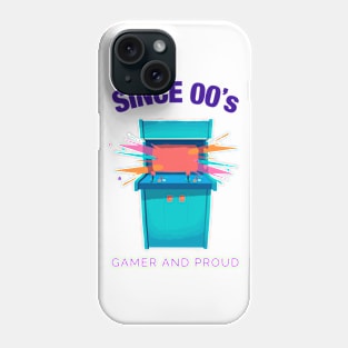 Since 2000s Gamer and Proud - Gamer gift - Retro Videogame Phone Case