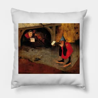 The Temptation of Saint Anthony detail - Hieronymus Bosch Pillow