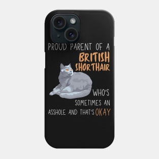 Proud Parents of British Shorthair Pet Cat Phone Case