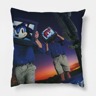Sonic and Tails - Sega Aesthetics Pillow