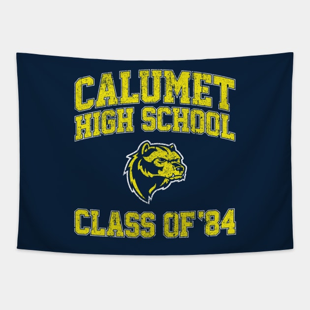 Calumet High School Class of 84 Tapestry by huckblade