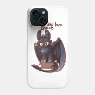 Even dragons love boxes Phone Case