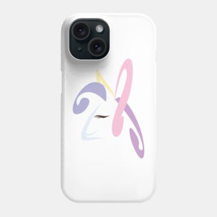 Abstract Unicorn Pastel Soft colors Purple Pink Yellow Phone Case