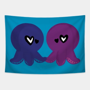 Octopus Valentines Tapestry