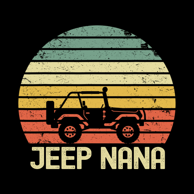 Jeep Nana Vintage Jeep Retro Jeep Sunset Jeep Jeep Mom Jeep Women by Liza Canida