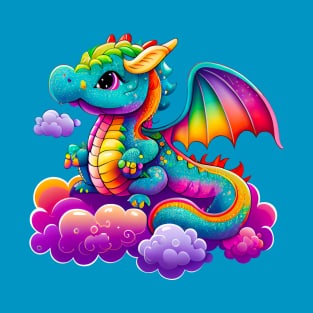 cute colorful dragon 2 T-Shirt