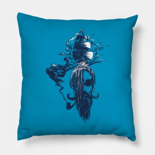 captain's dreams (color) Pillow