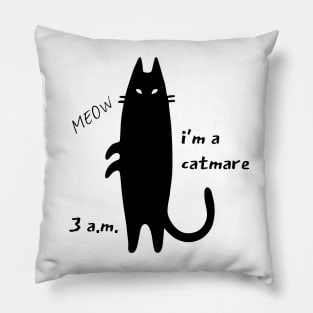 Black Cat Pillow