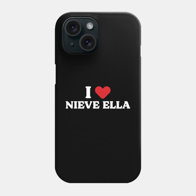 I Heart Nieve Ella Phone Case by Emma