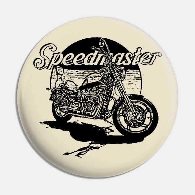 Triumph Speedmaster cream Pin by Papa Hash's House of Art