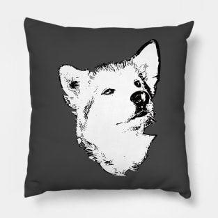 Alaskan Malamute Face Pillow