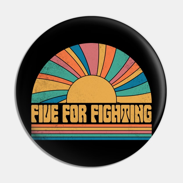 Graphic Fighting Proud Name Distressed Birthday Retro Style Pin by Friday The 13th