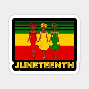 Woman Juneteenth american african pride Magnet