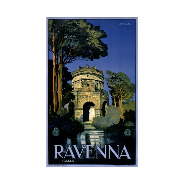 Vintage Travel Poster Italy Ravenna Italia by vintagetreasure