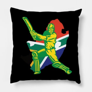 South Africa Cricket Player Batsman Design Pillow