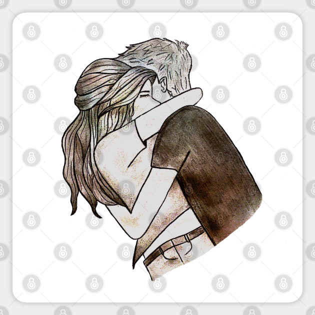 Boy And Girl Hugging Sketch Sketch Sticker Teepublic,Traditional Indian Woman Face Sketch