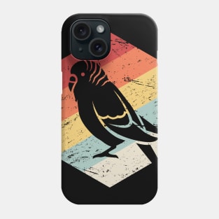 Retro Vintage Parakeet Budgie Parrot Bird Icon Phone Case