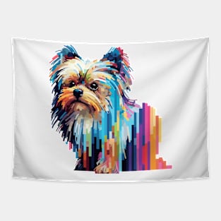 Yorkshire Terrier Dog Pet World Animal Lover Furry Friend Abstract Tapestry