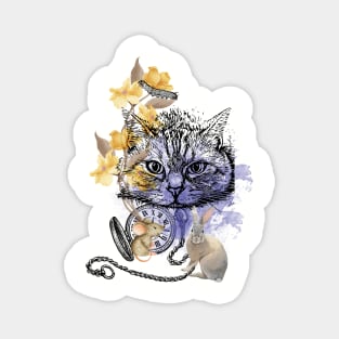 Cheshire cat in wonderland Magnet