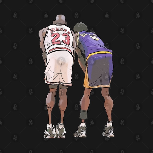 BASKETBALLART - 23 VS 8 by JORDAN-ART23