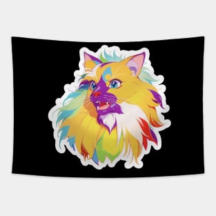 Cat Love: Cat Miaw and Cute Cat Design Tapestry