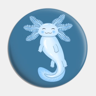 Blue Axolotl Pin