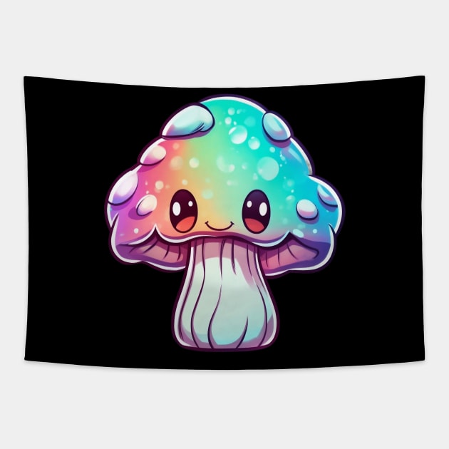 Cute Psychedelic Mushroom Tapestry by HMMR-design
