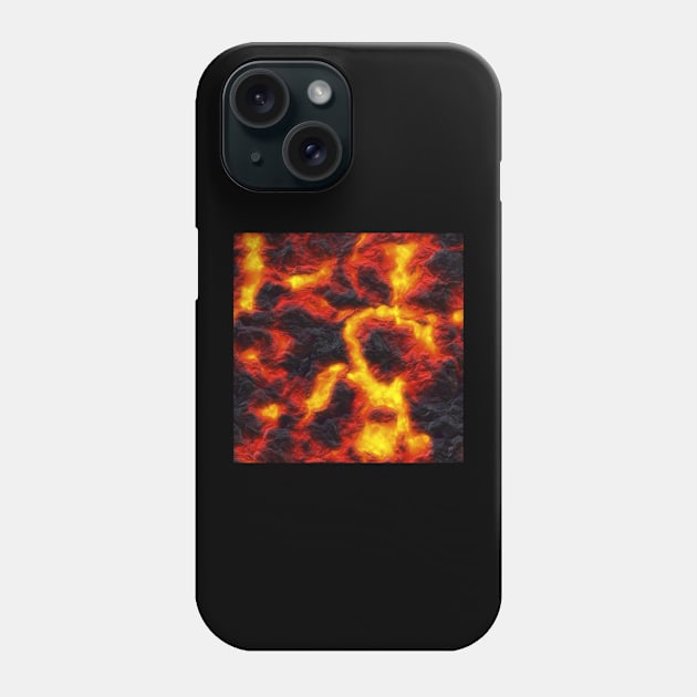 Vulcanic, Magma Pattern Phone Case by consigliop