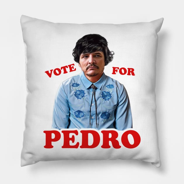 Vote For Pedro Pascal Pillow by darklordpug