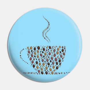 coffee T-shirt Pin