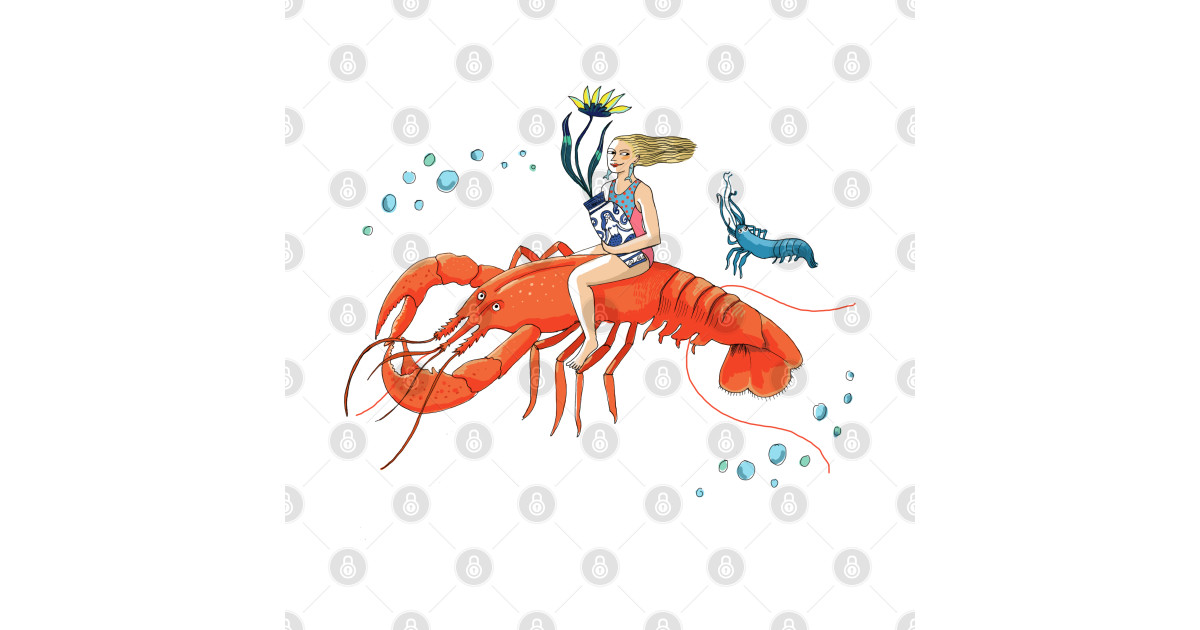 Lobster Girl Lobster TShirt TeePublic