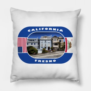 California, Fresno City, USA Pillow