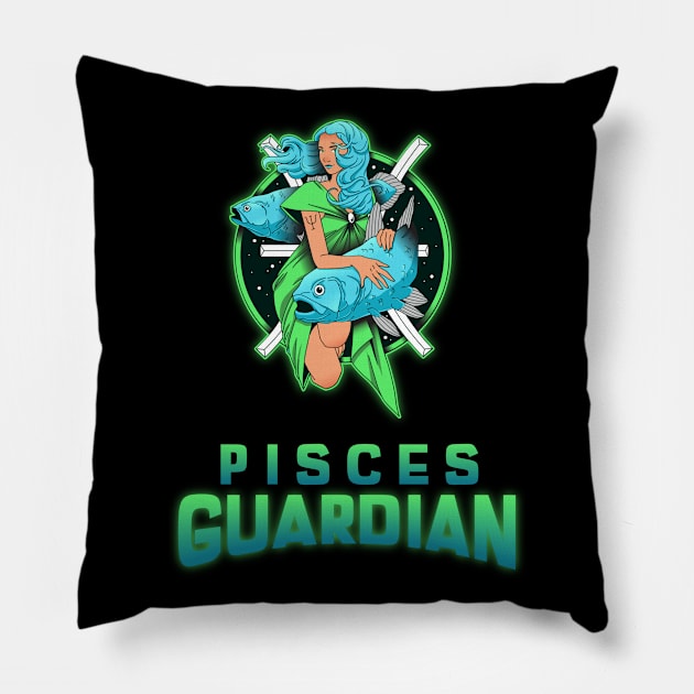 Pisces the Guardian Pillow by John Byrne