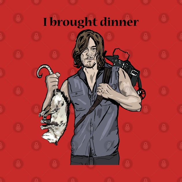 Daryl Brought Dinner by FanboyMuseum