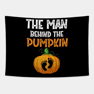 Halloween Pregnancy 2022 For Men Expecting Pumpkin Costume Shirt Tapestry