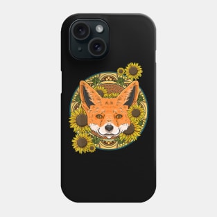 Fox Pineapple Sunflower Funny Animal Fruit Flower Phone Case