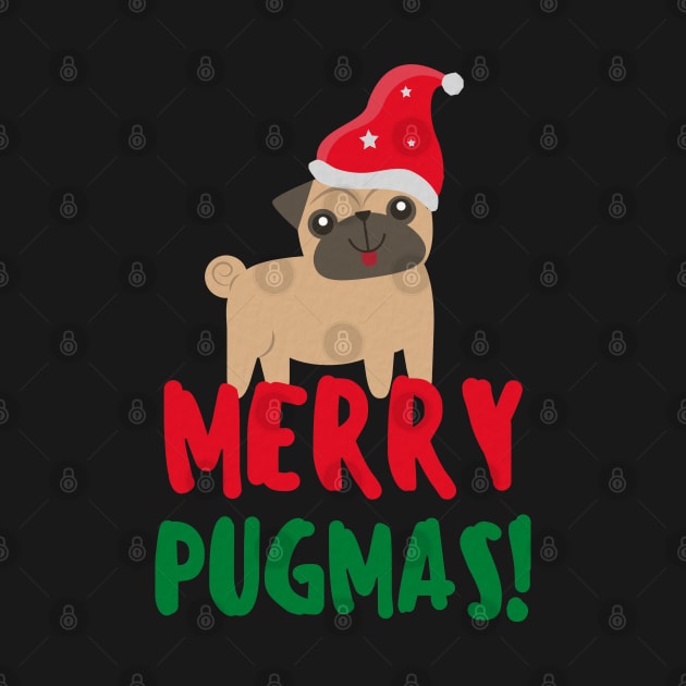 Merry Pugmas - Funny Pug Christmas by applebubble