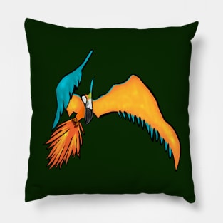 Part Pterosaur Part Parrot Pillow