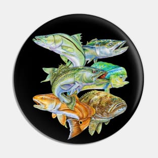 Saltwater Game Fish Pin