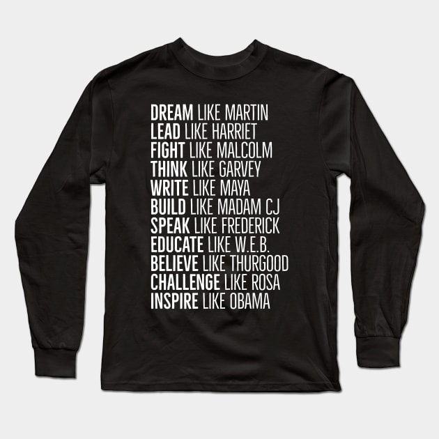 Black History Lead Write & Think African Hero T-Shirt Black History Lead Write & Think African Hero T-Shirt