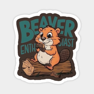 Beaver Enthusiast Magnet