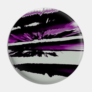 Asexual Pride Abstract Paint Zoom Design Pin